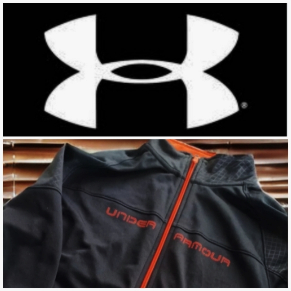 Vintage Under Armor Jacket Loose Medium black and red